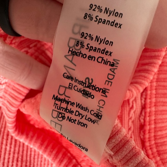 New Urban Rebel Textured Cropped Sweater Tank Top Retro Washed Coral Women’s Sm - Picture 10 of 10